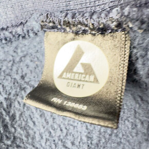 American Giant Hoodie Womens Medium Blue Long Sleeve Zip Up Sweatshirt Adult - Picture 10 of 16